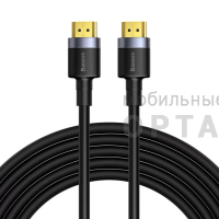 Кабель Baseus Cafule 4KHDMI Male To 4KHDMI Male Adapter Cable 5m Black Кабель Baseus Cafule 4KHDMI Male To 4KHDMI Male Adapter Cable 5m Black