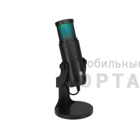Игровой стрим микрофон DEFENDER Galactar GMC 250 USB, провод 1.5 м, LED, черный(1/12)