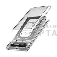 Внешний корпус Netac WH11 для HDD/SSD, 2.5", , пластик прозрачный (USB 3.0 / Type A /Type B)