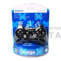 Геймпад игровой DEFENDER Omega USB, проводной. кабель 1,8 м. 12 кнопок
