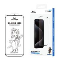 Стекло защитное, KEEPHONE SILICONE EDGE HD, iPhone 16 PRO MAX