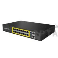 Неуправляемый 16-портовый PoE+ коммутатор NETIS P116GH, / 16FE*PoE+ (802.3af/802.3at) / 2*GE / 1*SFP Gigabit (1/10)