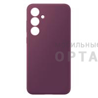 Чехол силикон COVER, бархатная подкладка в упаковке, Honor X7c, фиолетовый