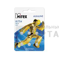 Элемент питания Mirex AG5 / LR754  1,5V  6 шт (6/216/648), ecopack
