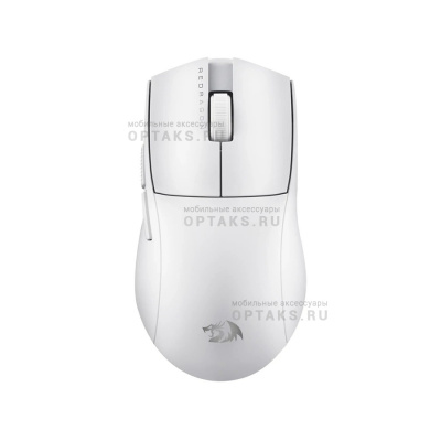 Беспроводная игровая мышь REDRAGON K1ng 4K Pro, BT/24G, 4К, 26000 DPI, белый (1/40)