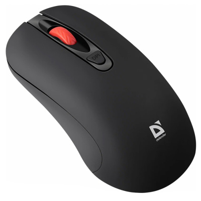 Мышь беспроводная DEFENDER Nexus MS-195, 4 кнопки,800-1600 dpi, черный (1/40)
