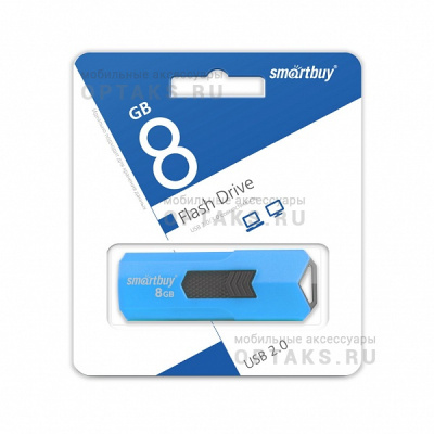 Флешка USB 8 Гб Smartbuy  Stream  синий