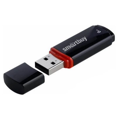 Флешка USB 8GB  Smartbuy  Crown   чёрный