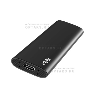 Жесткий диск SSD Netac 128 GB Z SLIM черный, USB 3.2 Gen 2, Type-C External, R/W - 510MB/440 MB/s