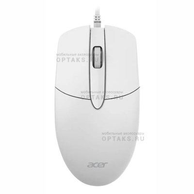 Мышь проводная ACER OMW300 белый оптическая (1200dpi) USB (СК)  