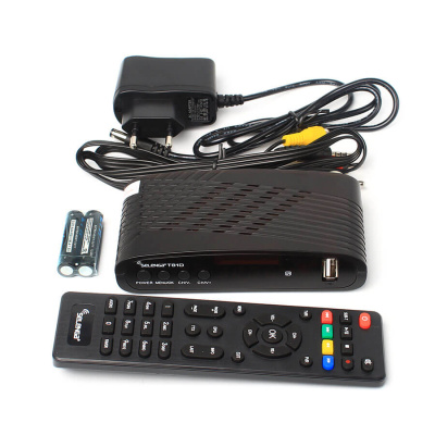 Приставка для цифрового телевидения с пультом SELENGA T81D (DVB-T2), черная