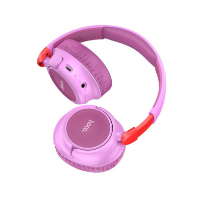 Наушники беспроводные накладные HOCO W43, Adventure, Bluetooth,  фиолетовый