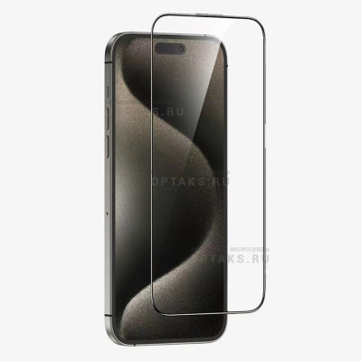 Стекло защитное KEEPHONE OPTIX HD CURVED FULL GLUE GLASS iPhone 16 PRO MAX