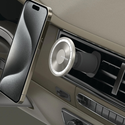 Держатель для телефона магнитный MOMAX MoVe Easy Magnetic Car Mount (CM22) Titanium