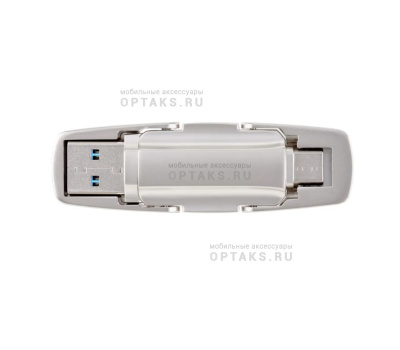 Флешка USB 128 Гб Move Speed YSUYV, USB3.0, Type-C 3.1, R/W-400/200 MB/s, серебристый